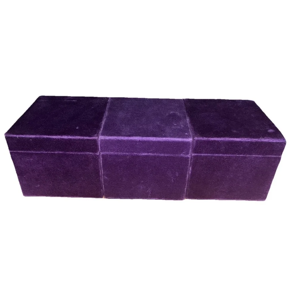 Gucci Box Purple Velvet Bracelet Watch Accessories 5x5x4.5